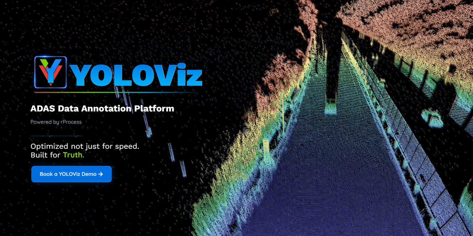 High-density LiDAR dataset annotation for ADAS — rProcess YOLOViz platform
